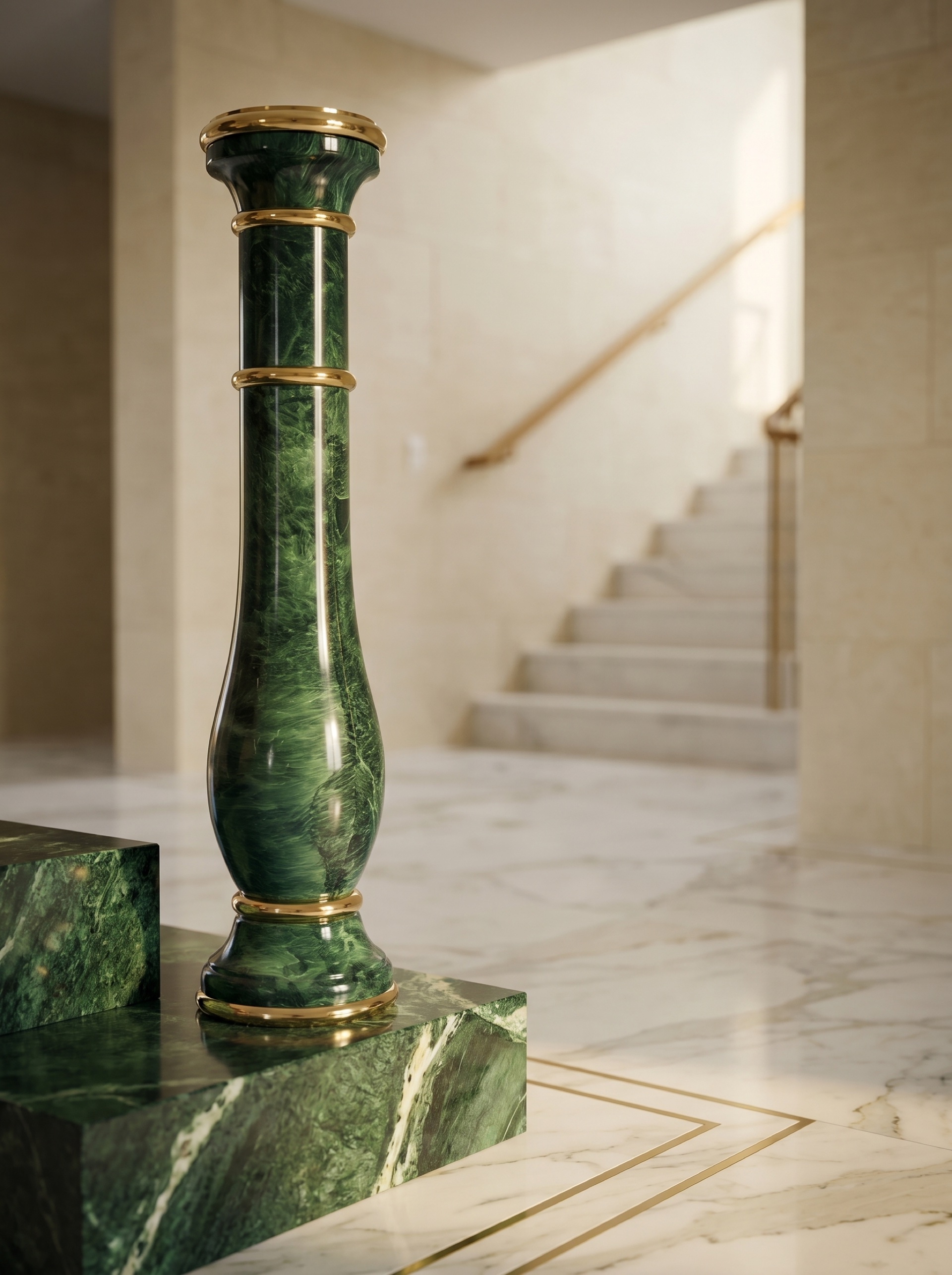 Marble Crown - Marmor-Pfosten Premium