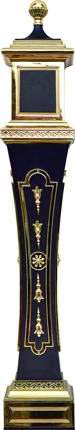 Ornamental schwarz-gold Pfosten