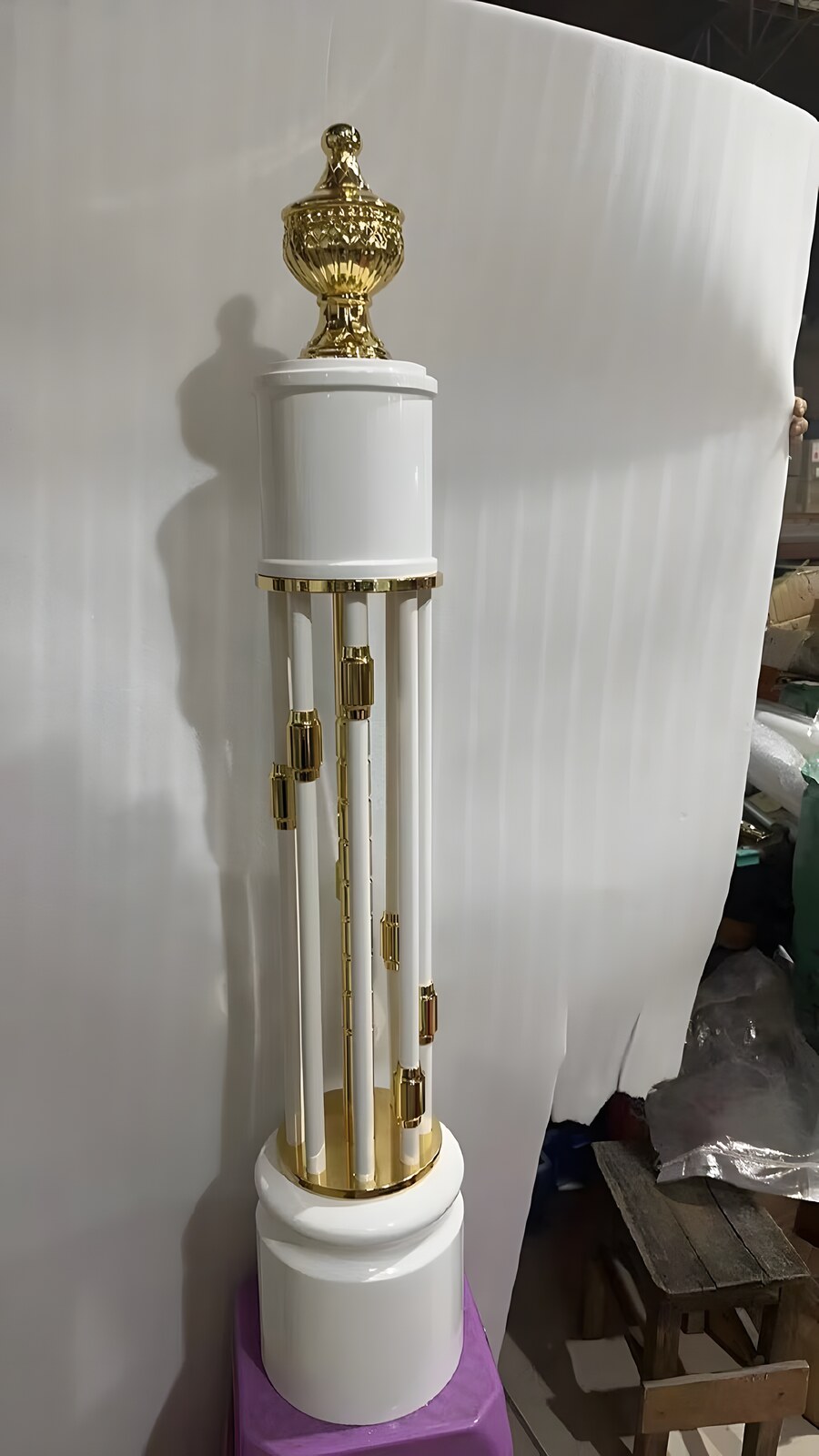 CHIFU Luxus-Treppengeländer mit Gold- und Kristall-Veredelung